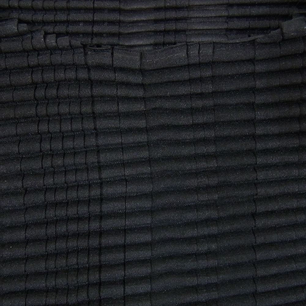 ISSEY MIYAKE イッセイミヤケ 23SS IM31FJ61215 STRIPE LIKE PLEATS ストライプ プリーツ Tシャツ カットソー トップス ブラック系 2【新古品】【未使用】【中古】