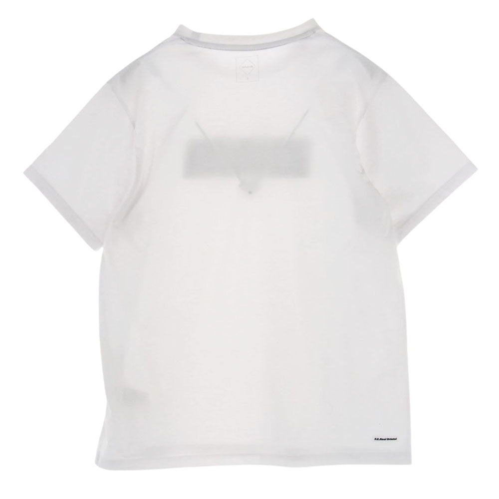 F.C.R.B. エフシーアールビー 22SS FCRB-222076 CAMOUFLAGE BOX LOGO TEE  カモフラージュ ボックス ロゴ Tシャツ ホワイト系 S【中古】