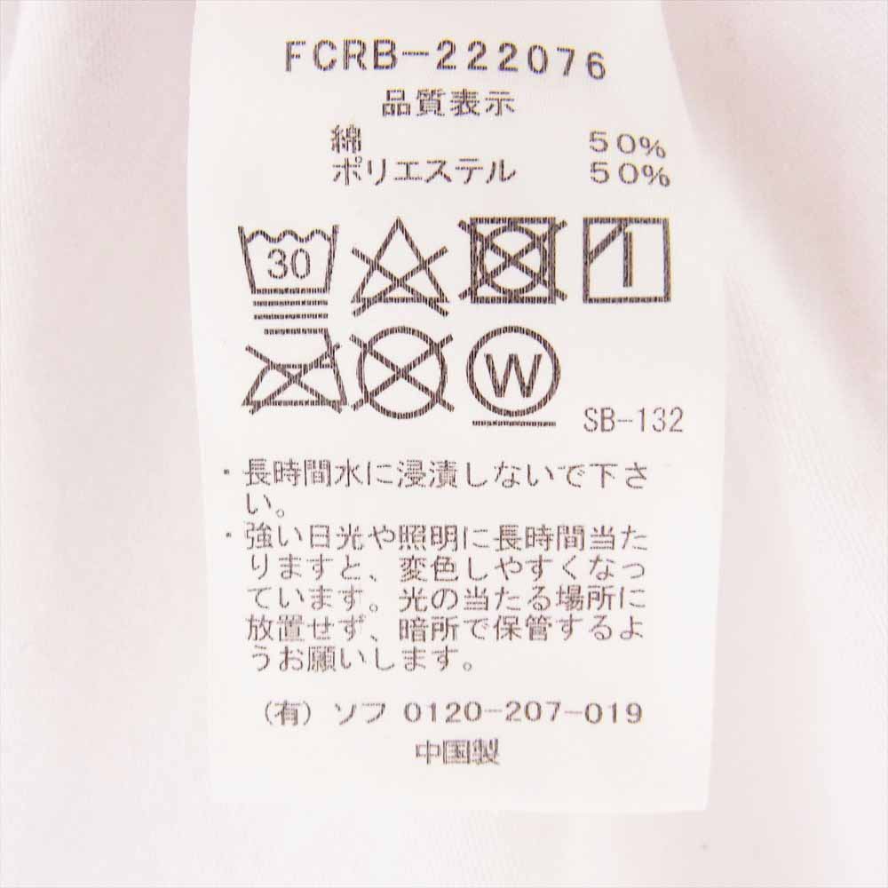 F.C.R.B. エフシーアールビー 22SS FCRB-222076 CAMOUFLAGE BOX LOGO TEE  カモフラージュ ボックス ロゴ Tシャツ ホワイト系 S【中古】