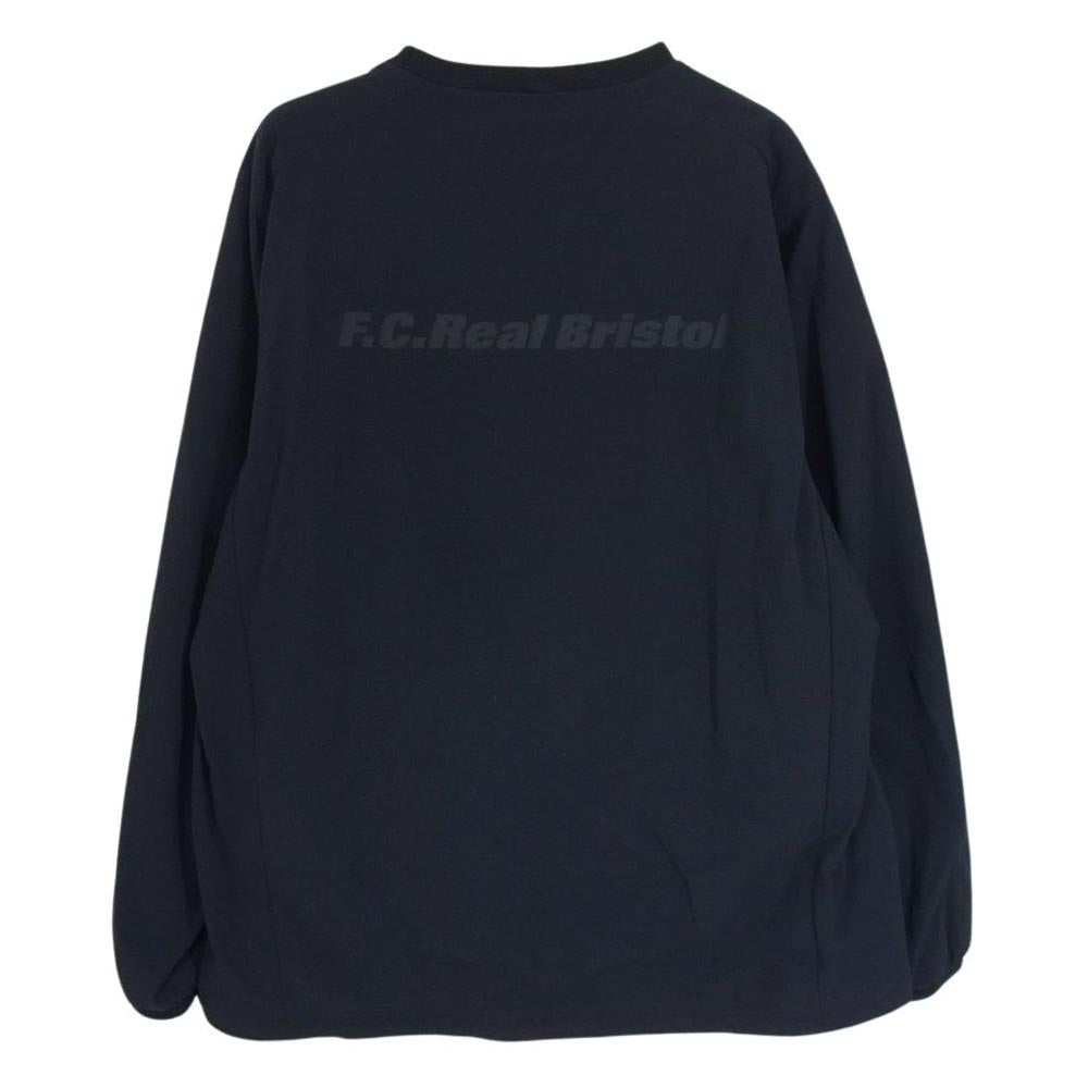 F.C.R.B. エフシーアールビー 23AW FCRB-232066 LYCRA TRACK CREWNECK TOP ライクラ クルーネック プルオーバー トップス ブラック系 M【中古】