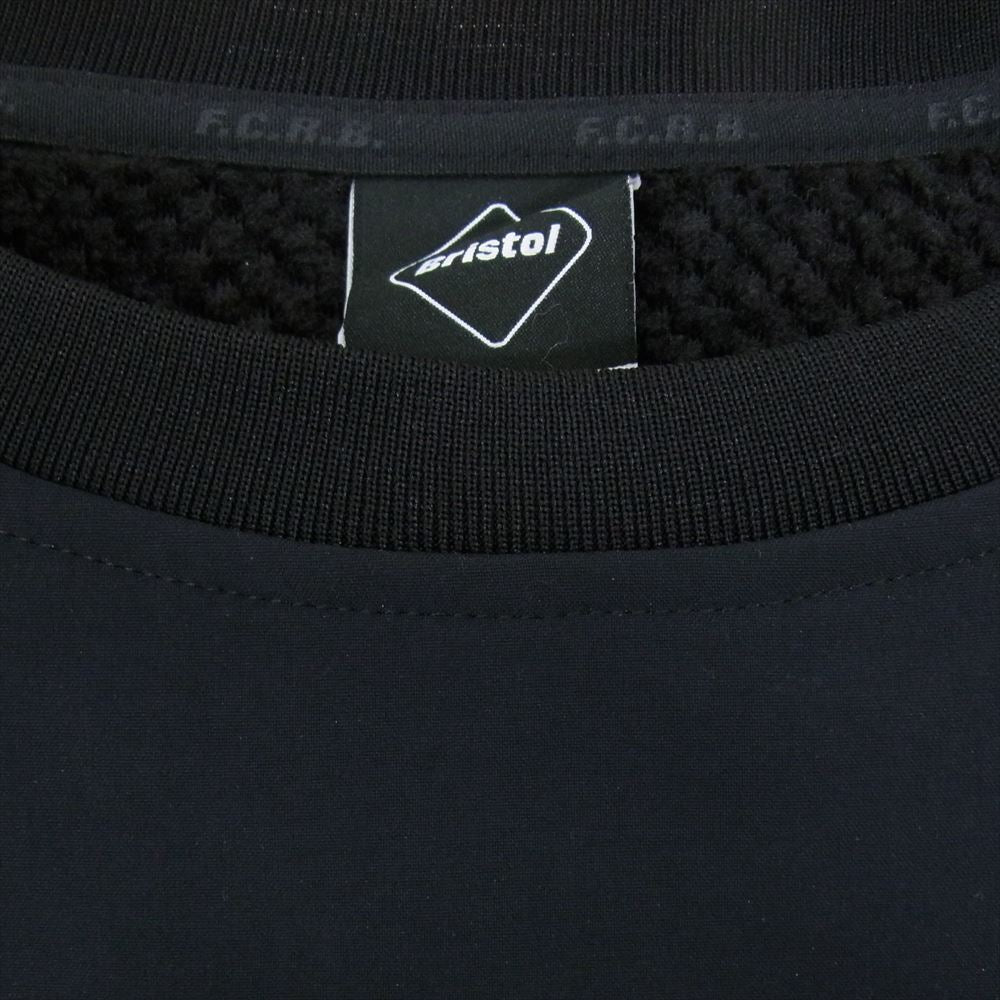 F.C.R.B. エフシーアールビー 23AW FCRB-232066 LYCRA TRACK CREWNECK TOP ライクラ クルーネック プルオーバー トップス ブラック系 M【中古】