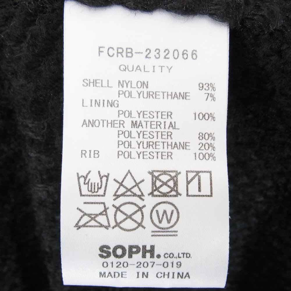 F.C.R.B. エフシーアールビー 23AW FCRB-232066 LYCRA TRACK CREWNECK TOP ライクラ クルーネック プルオーバー トップス ブラック系 M【中古】