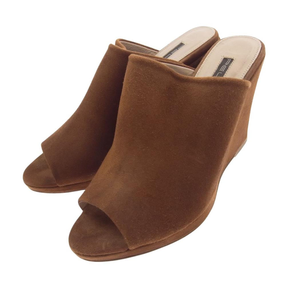 ペリーコサニー LILAC スエード ミュール サンダル ブラウン系