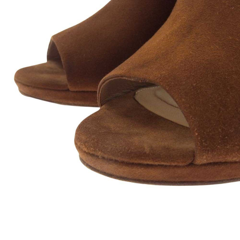 ペリーコサニー LILAC スエード ミュール サンダル ブラウン系