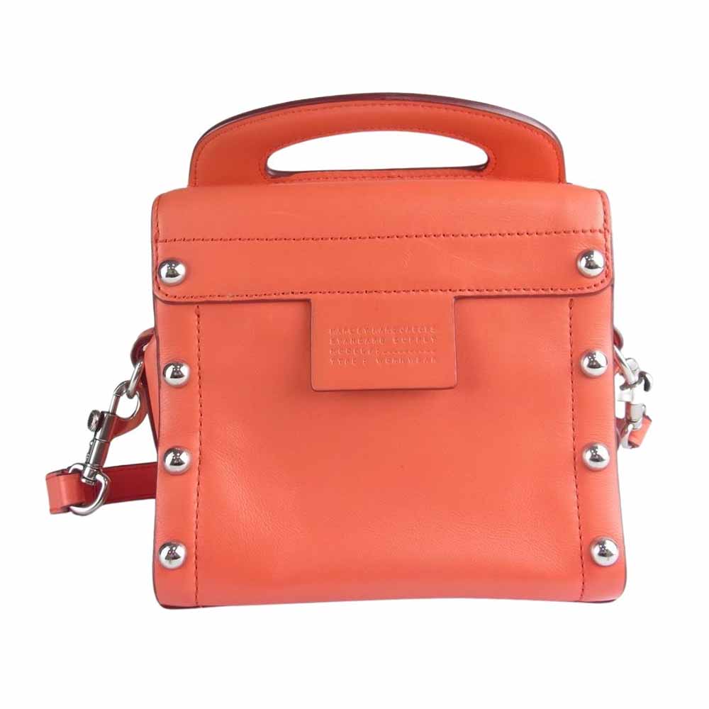 MARC JACOBS マークジェイコブス M0007557 ボックス スタッズ 2way ショルダー バッグ オレンジ系【中古】