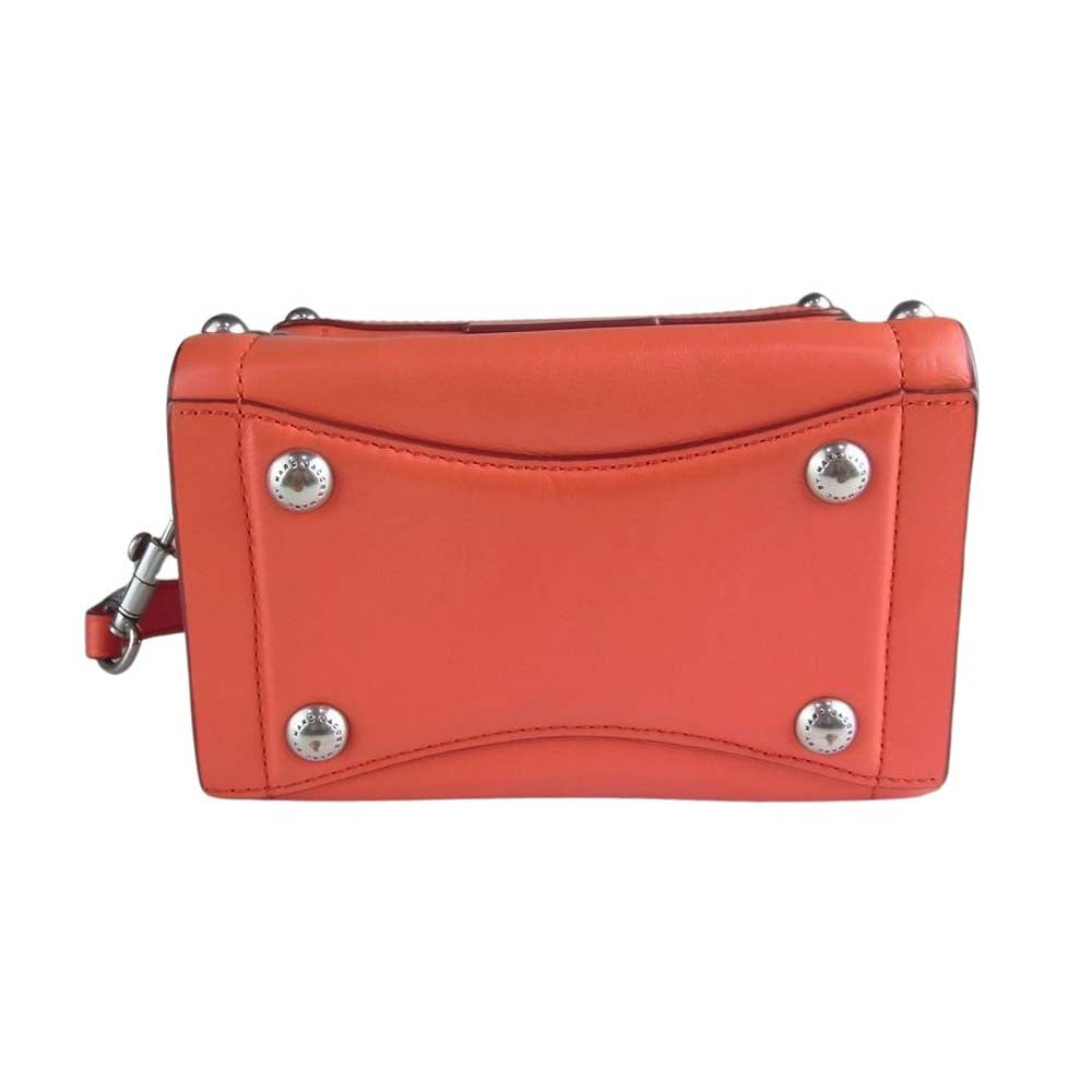 MARC JACOBS マークジェイコブス M0007557 ボックス スタッズ 2way ショルダー バッグ オレンジ系【中古】