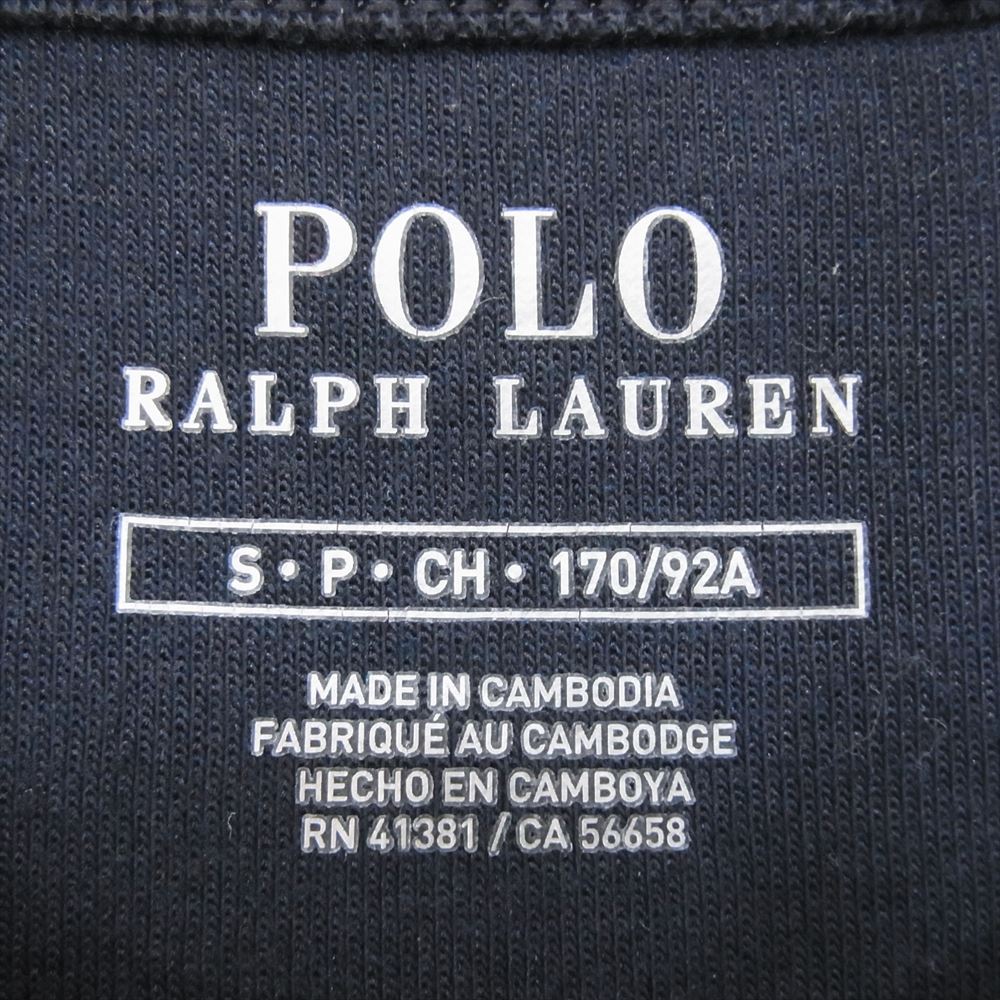 POLO RALPH LAUREN ポロ・ラルフローレン ビッグポニー 刺繍 クルーネック スウェット ネイビー系 S【中古】
