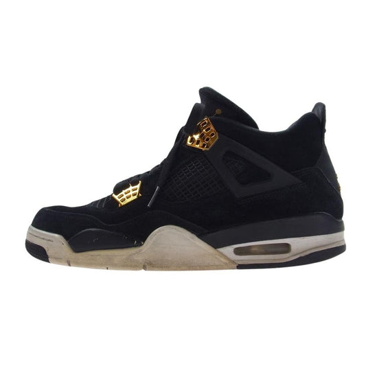 NIKE AIR JORDAN ナイキ ジョーダン 308497-032  4 RETRO ROYALTY レトロ ロイヤルティ スニーカー ブラック系 27.5cm【中古】
