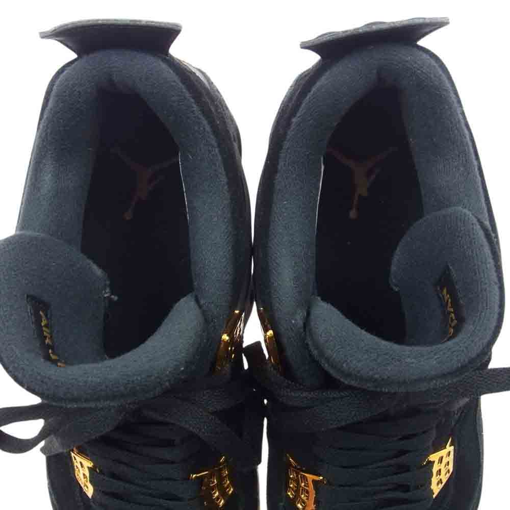NIKE AIR JORDAN ナイキ ジョーダン 308497-032  4 RETRO ROYALTY レトロ ロイヤルティ スニーカー ブラック系 27.5cm【中古】