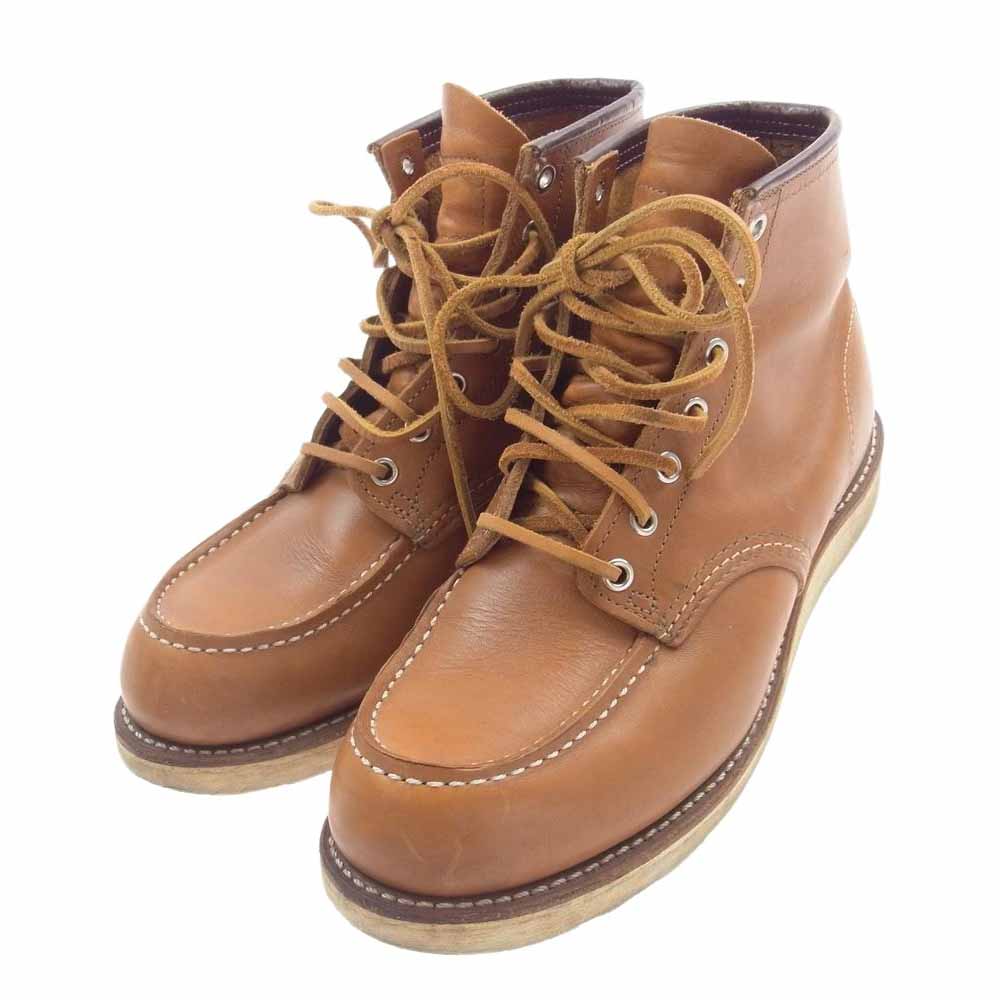 RED WING レッドウィング 9875 Irish Setter アイリッシュセッター 犬タグ モックトゥ ブーツ ライトブラウン系 9 1/2E【中古】