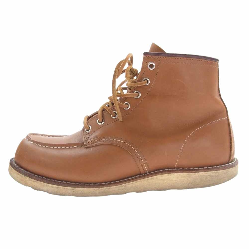 RED WING レッドウィング 9875 Irish Setter アイリッシュセッター 犬タグ モックトゥ ブーツ ライトブラウン系 9 1/2E【中古】