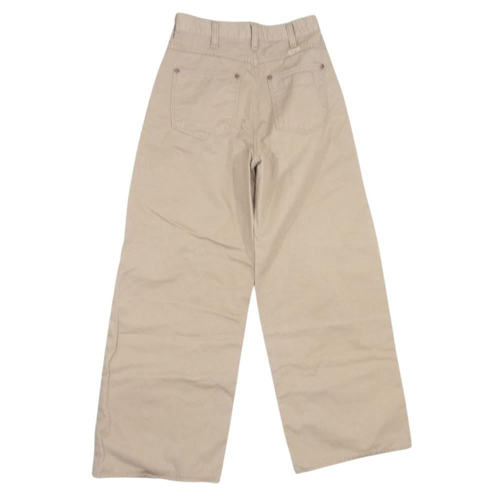 Ron Herman ロンハーマン WS8067 × WRANGLER ラングラー ワイド チノ パンツ ベージュ系 XS【中古】