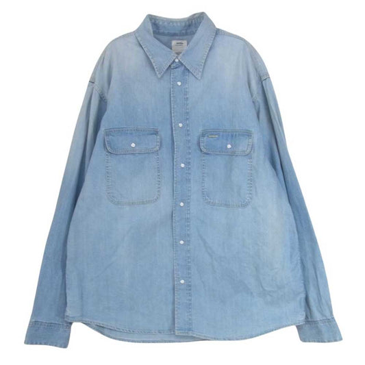 VISVIM ビズビム 19SS 0119105007002 Handyman Shirt ハンディーマン 長袖 シャツ インディゴブルー系 3【中古】