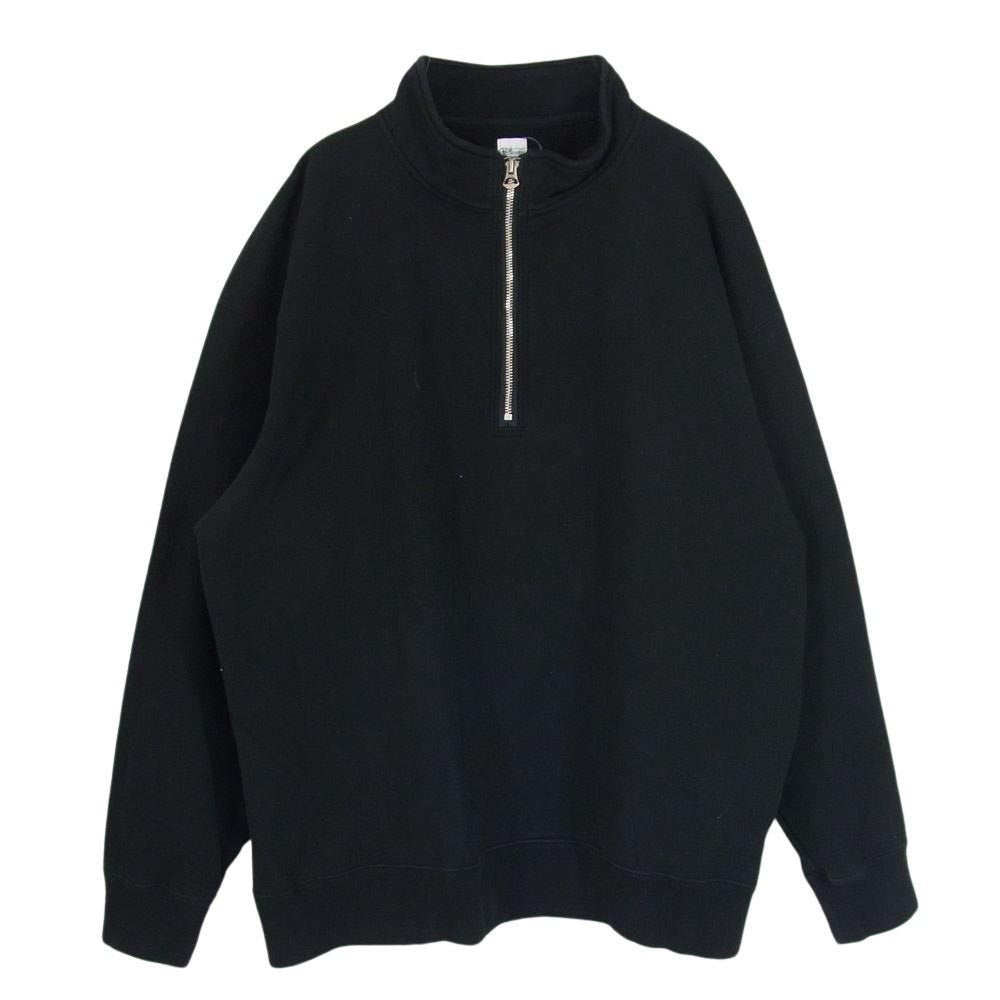 Ron Herman ロンハーマン 3820900022 Half Zip Sweat Pullover ハーフジップ プルオーバー スウェット ブラック系 XL【中古】
