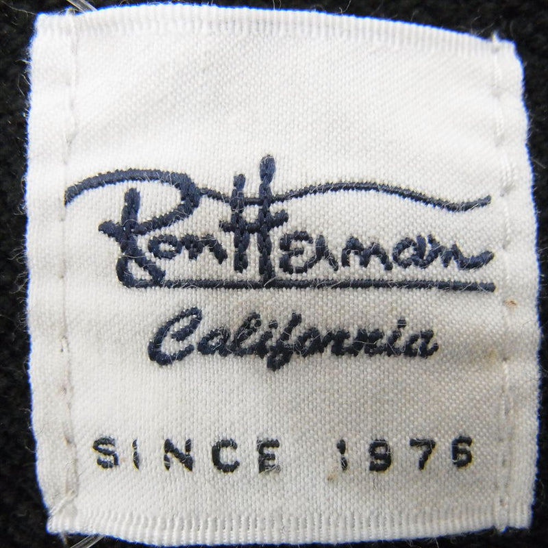 Ron Herman ロンハーマン 3820900022 Half Zip Sweat Pullover ハーフジップ プルオーバー スウェット ブラック系 XL【中古】