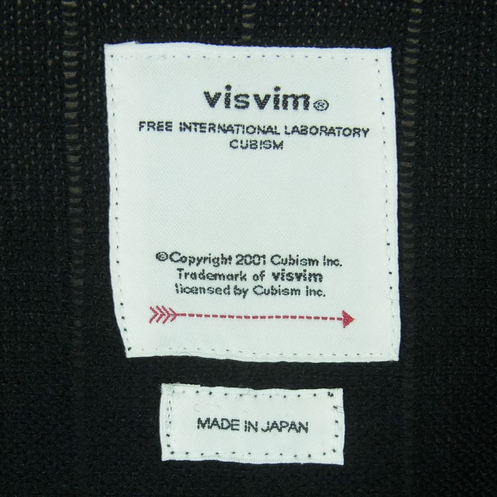 VISVIM ビズビム 23AW 0123205012005 KNIT ZIP CARDIGAN ニット ジップ カーディガン ブラック系 3【中古】