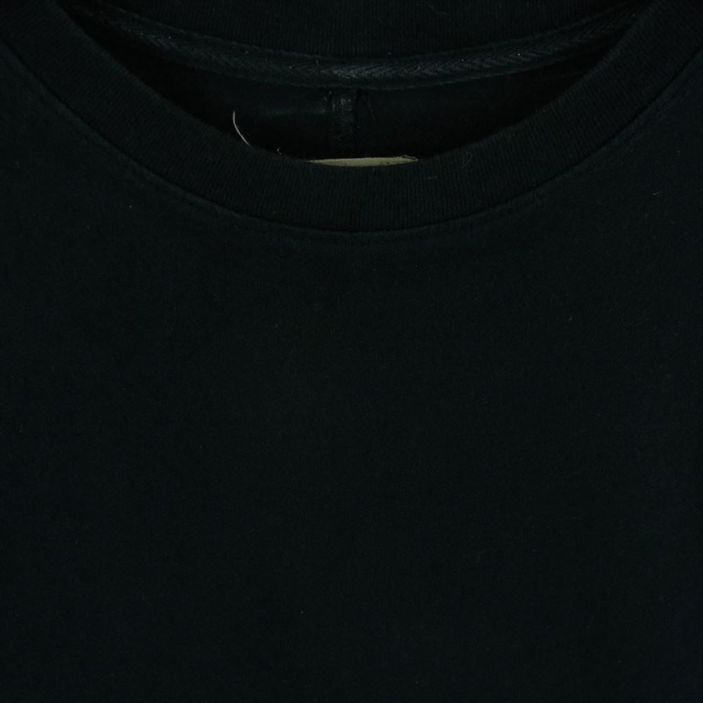 FEAR OF GOD フィアオブゴッド サイドスリット クルーネック 半袖 Tシャツ コットン 中国製 ブラック系 L【中古】