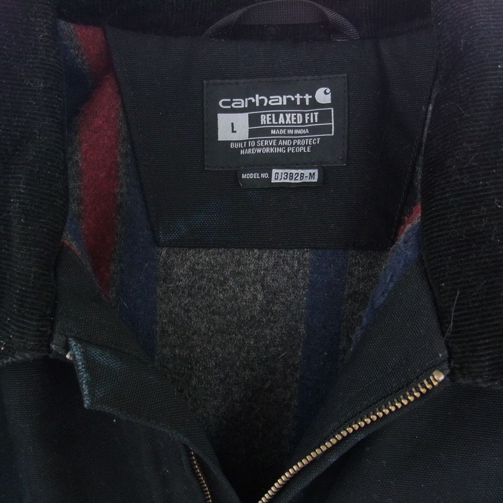 Carhartt カーハート OJ3828 デトロイト ジャケット リラックスフィット ブランケット ライナー ブラック系 L【中古】