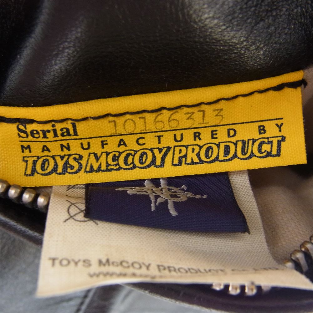 TOY'S McCOY トイズマッコイ TMJ2114 DURABLE CODE33 DOUBLE RIDERS JACKET デュラブル ホースハイド ダブル ライダース ジャケット ブラック系【美品】【中古】