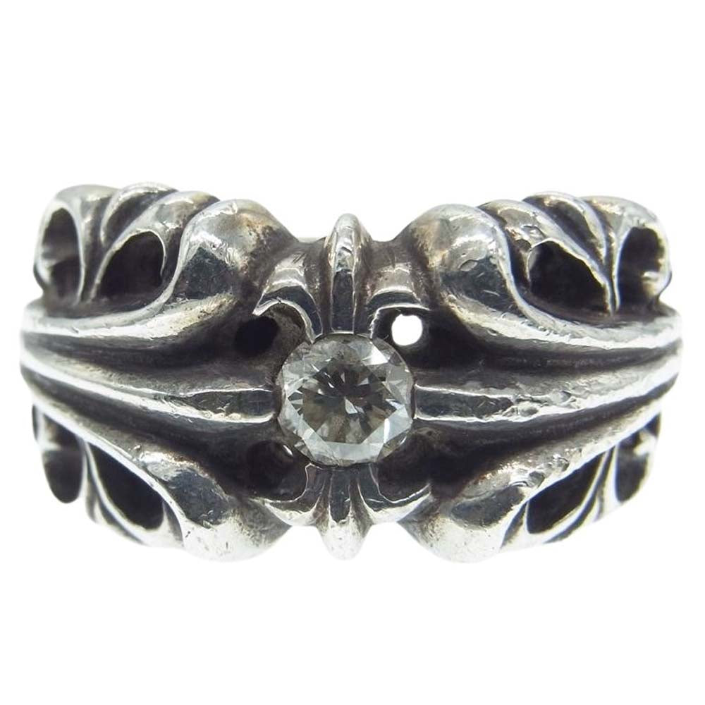 CHROME HEARTS クロムハーツ（原本無） K&T 1PT DIA 1ポイント アフターダイヤ シルバー リング 指輪 シルバー系 22号【中古】
