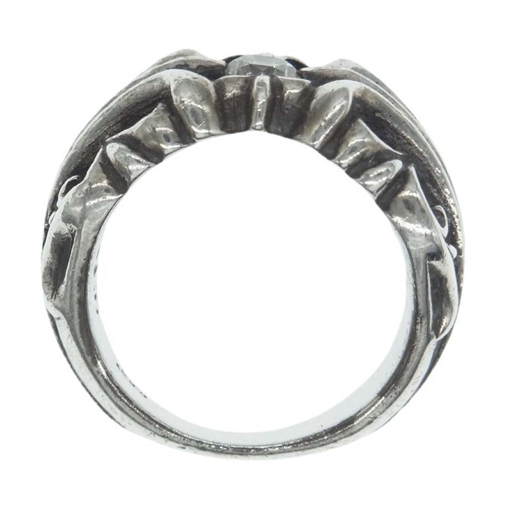 CHROME HEARTS クロムハーツ（原本無） K&T 1PT DIA 1ポイント アフターダイヤ シルバー リング 指輪 シルバー系 22号【中古】
