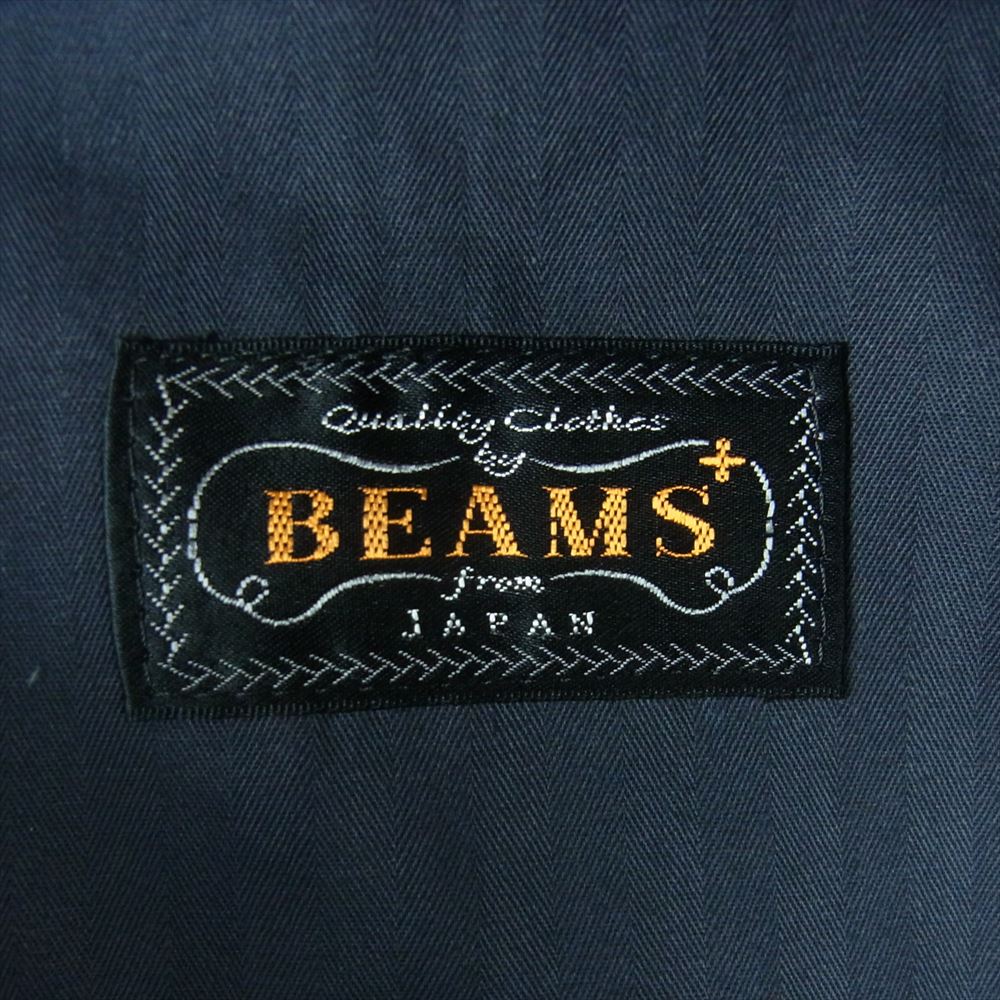 ビームスプラス 11-23-0503-564 トロピカルウール シンチバック センタープレス スラックス パンツ グレー系 M 35【美品】【中古】