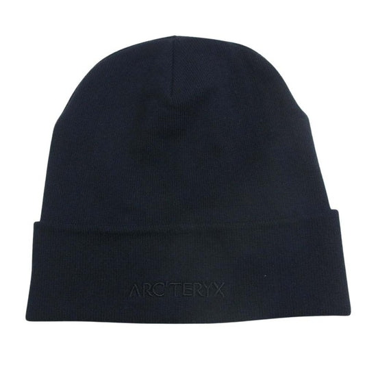 ARC'TERYX アークテリクス X000005254 Word Toque ワード トーク ロゴ 刺繍 ビーニー ニット帽 ブラック系【中古】