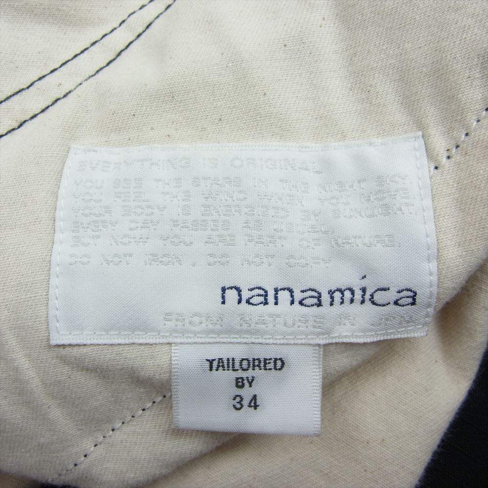 nanamica ナナミカ SUCS303 Cargo Pants リップストップ ミリタリー カーゴ パンツ ダークネイビー系 34【中古】