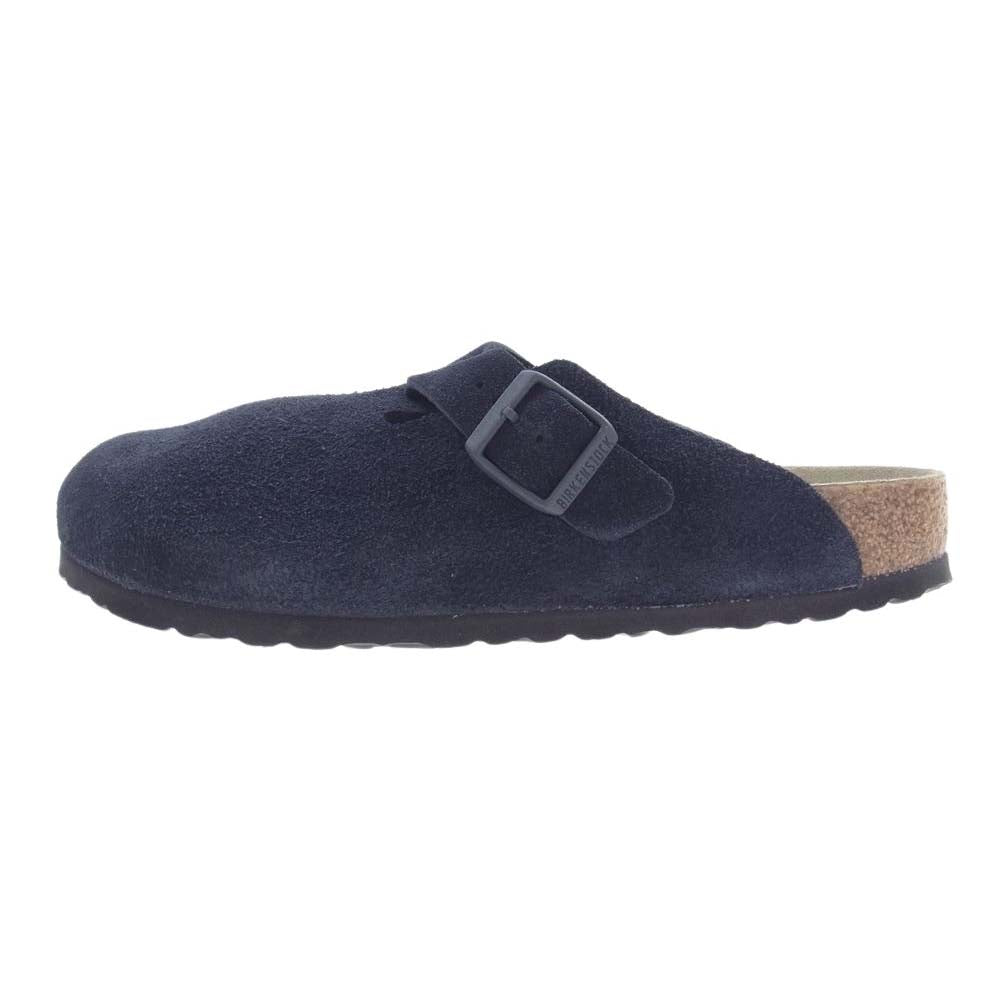 BIRKENSTOCK ビルケンシュトック 1023910 Boston SFB Suede ボストン ソフトフットベッド メンズ スウェード サンダル ネイビー系 41【新古品】【未使用】【中古】