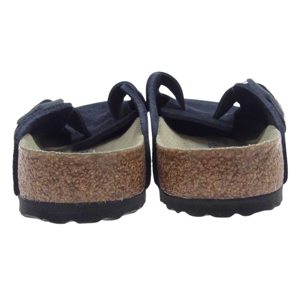 BIRKENSTOCK ビルケンシュトック 1023910 Boston SFB Suede ボストン ソフトフットベッド メンズ スウェード サンダル ネイビー系 41【新古品】【未使用】【中古】