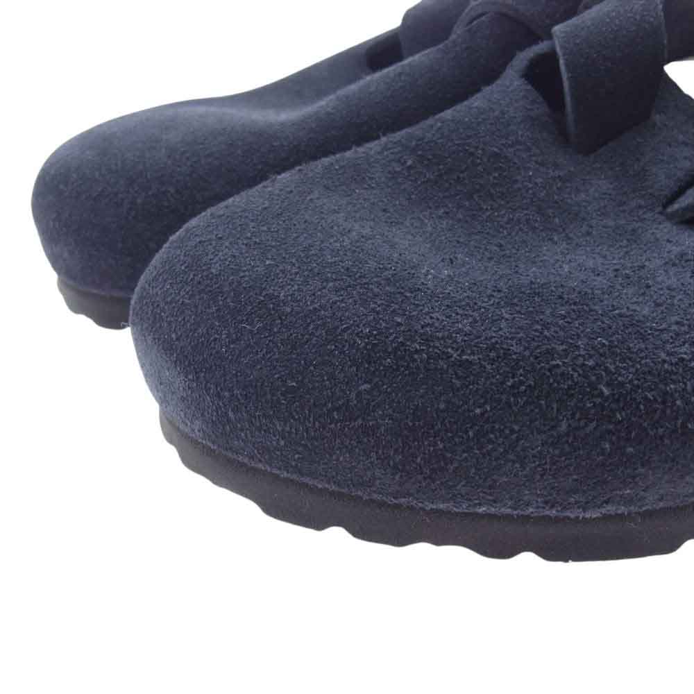 BIRKENSTOCK ビルケンシュトック 1023910 Boston SFB Suede ボストン ソフトフットベッド メンズ スウェード サンダル ネイビー系 41【新古品】【未使用】【中古】