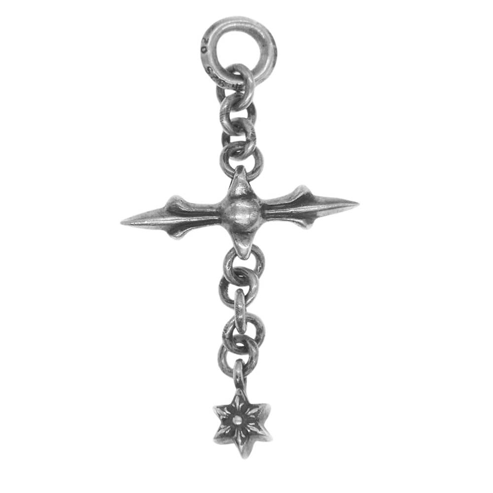 CHROME HEARTS クロムハーツ（原本無） ROLY CROSS ローリークロス チャーム ペンダント トップ シルバー系【中古】