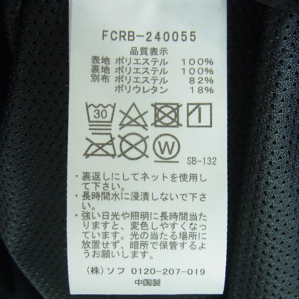 F.C.R.B. エフシーアールビー 24SS FCRB-240055 VENTILATION LOGO TRAINING JACKET ベンチレーション ワイドシルエット トレーニング ジャケット ブラック系 M【新古品】【未使用】【中古】