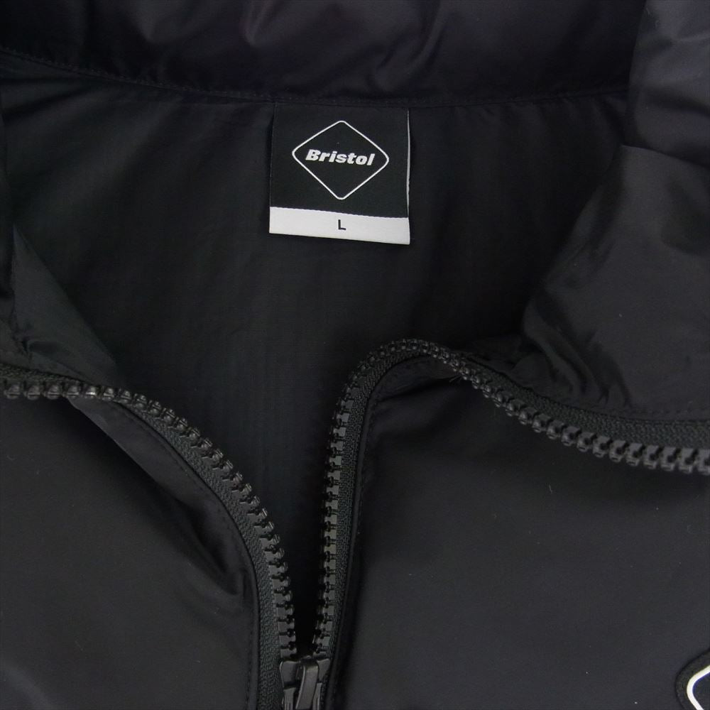 F.C.R.B. エフシーアールビー 23AW FCRB-232031 DOWN VEST 700FILL POWER 700FILL POWER 700フィル ゼブラ ダウン ベスト ブラック系 オフホワイト系 L【美品】【中古】