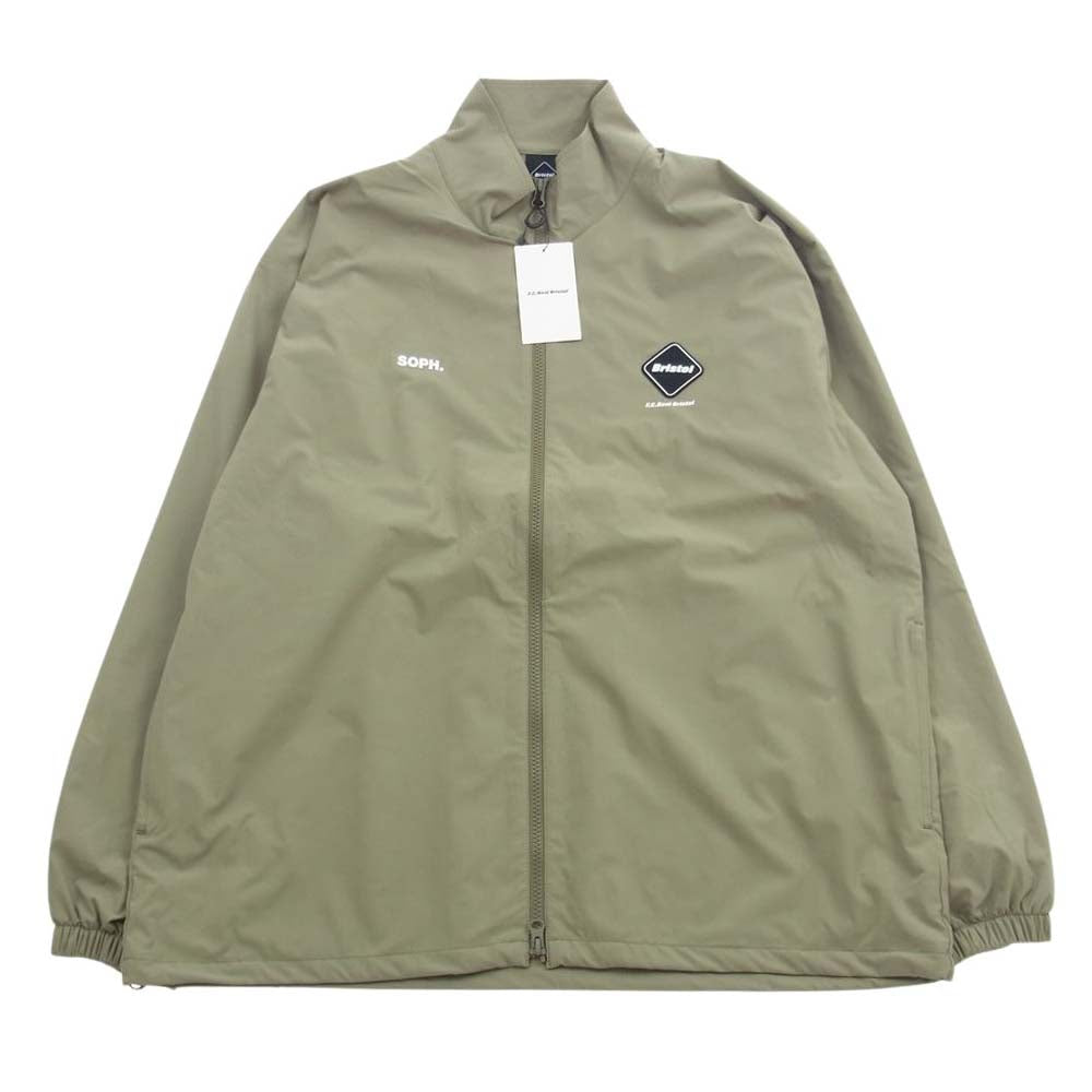 F.C.R.B. エフシーアールビー 24SS FCRB-240055 FCRB-240057 VENTILATION LOGO TRAINING JACKET VENTILATION LOGO TRAINING EASY PANTS ベンチレーション トレーニング ジャケット  パンツ セットアップ ベージュ モスグリーン系 L【新古品】【未使用】【中古】