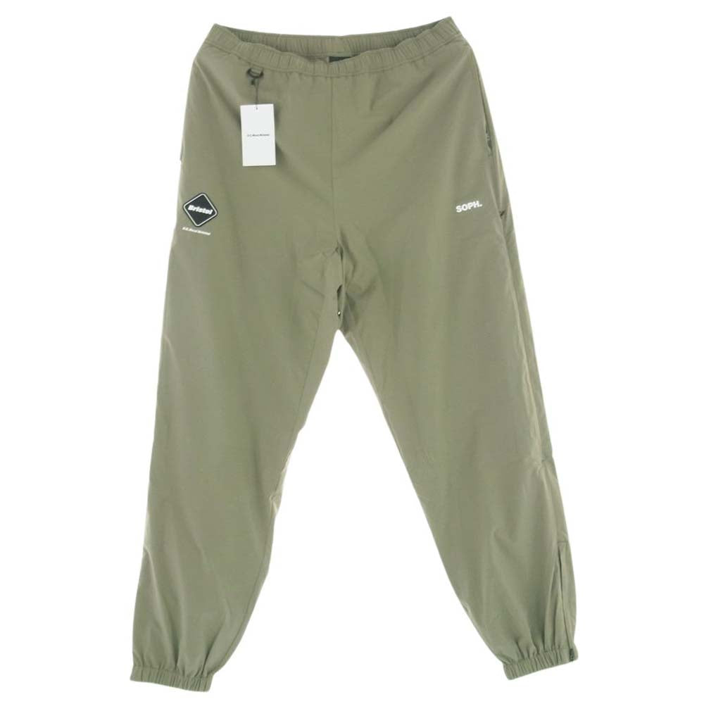 F.C.R.B. エフシーアールビー 24SS FCRB-240055 FCRB-240057 VENTILATION LOGO TRAINING JACKET VENTILATION LOGO TRAINING EASY PANTS ベンチレーション トレーニング ジャケット  パンツ セットアップ ベージュ モスグリーン系 L【新古品】【未使用】【中古】