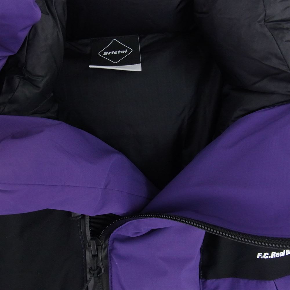 F.C.R.B. エフシーアールビー 23AW FCRB-232023  DOWN BENCH PARKA  パープル系 ブラック系 L【極上美品】【中古】