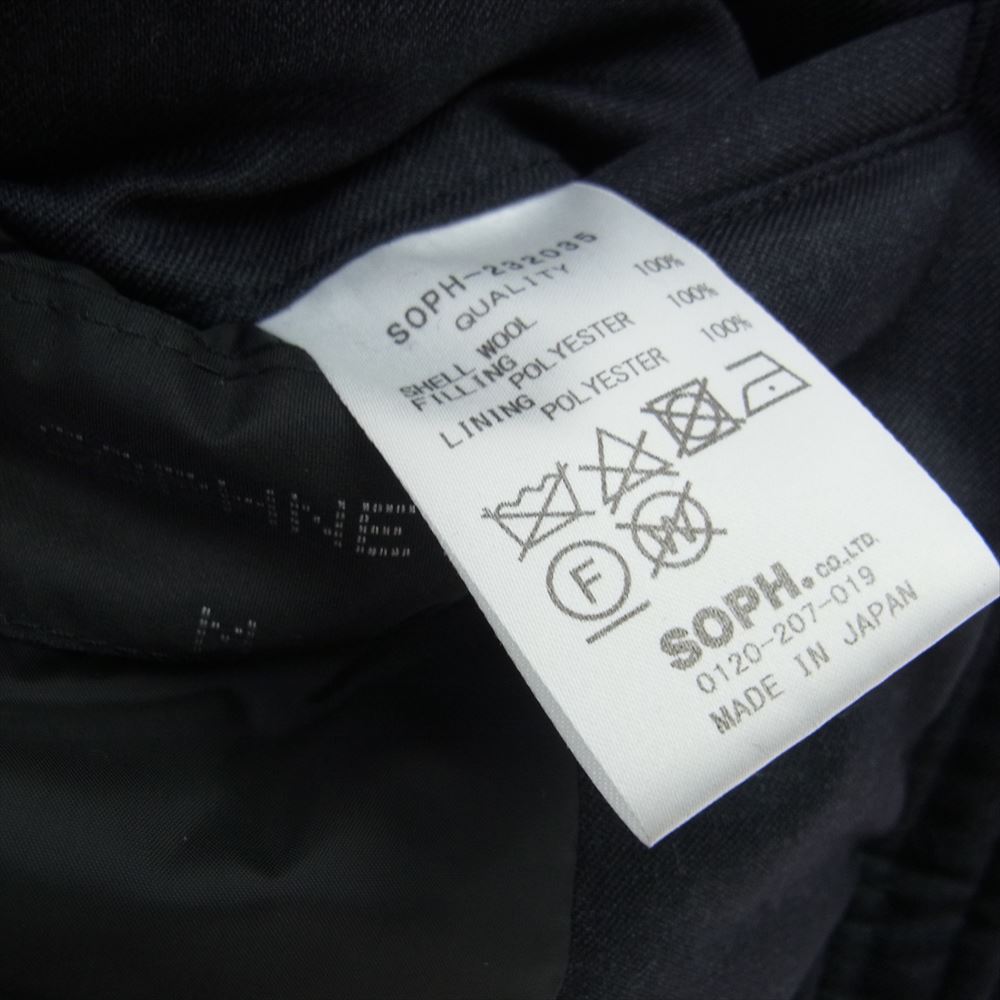SOPH ソフ 23AW SOPH-232035 PADDED MOUNTAIN JACKET SUPER 100's GABARDINE スーパー100’sギャバジンウール マウンテンジャケット チャコールグレー系 M【極上美品】【中古】