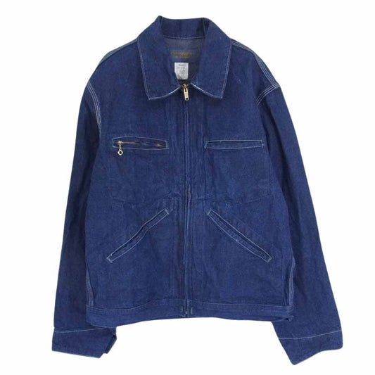 OSHKOSH オシュコシュ 600 1003 B’gosh ビゴッシュ USA製 70s デニム ジップ ジャケット インディゴブルー系 38R【中古】