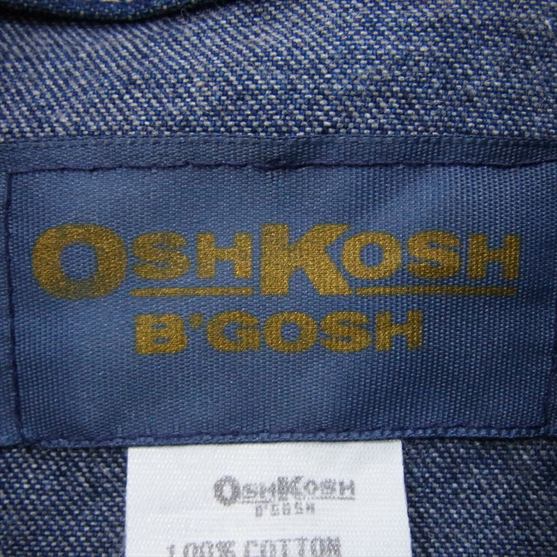 OSHKOSH オシュコシュ 600 1003 B’gosh ビゴッシュ USA製 70s デニム ジップ ジャケット インディゴブルー系 38R【中古】