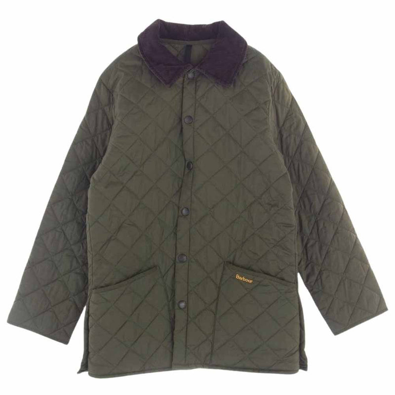 Barbour バブアー D348 LIDDESDALE JACKET リッズデイル キルティング コート ジャケット カーキ系 EX　SMALL【中古】