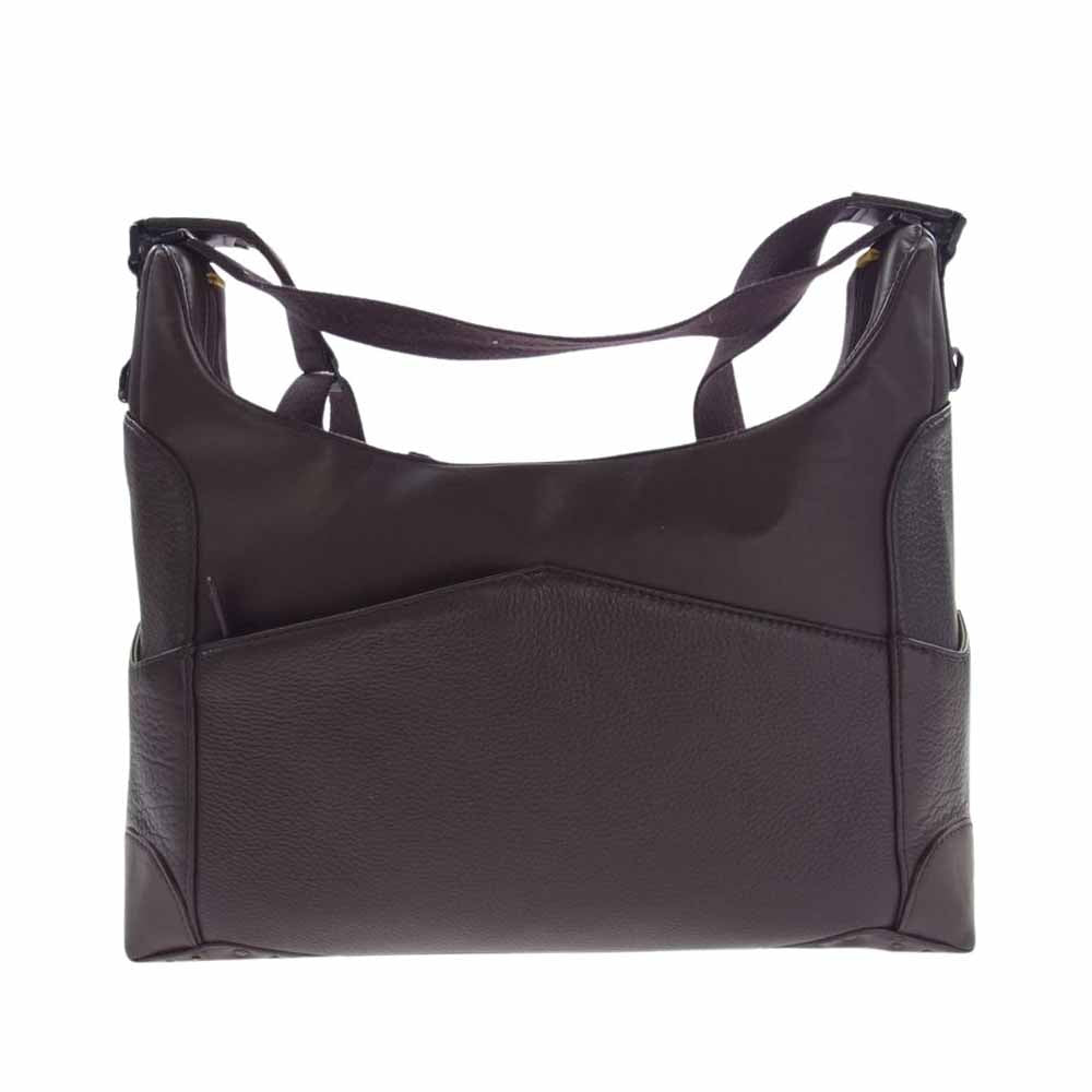 GLOBE TROTTER グローブトロッター レザー ショルダー バッグ ダークブラウン系【中古】