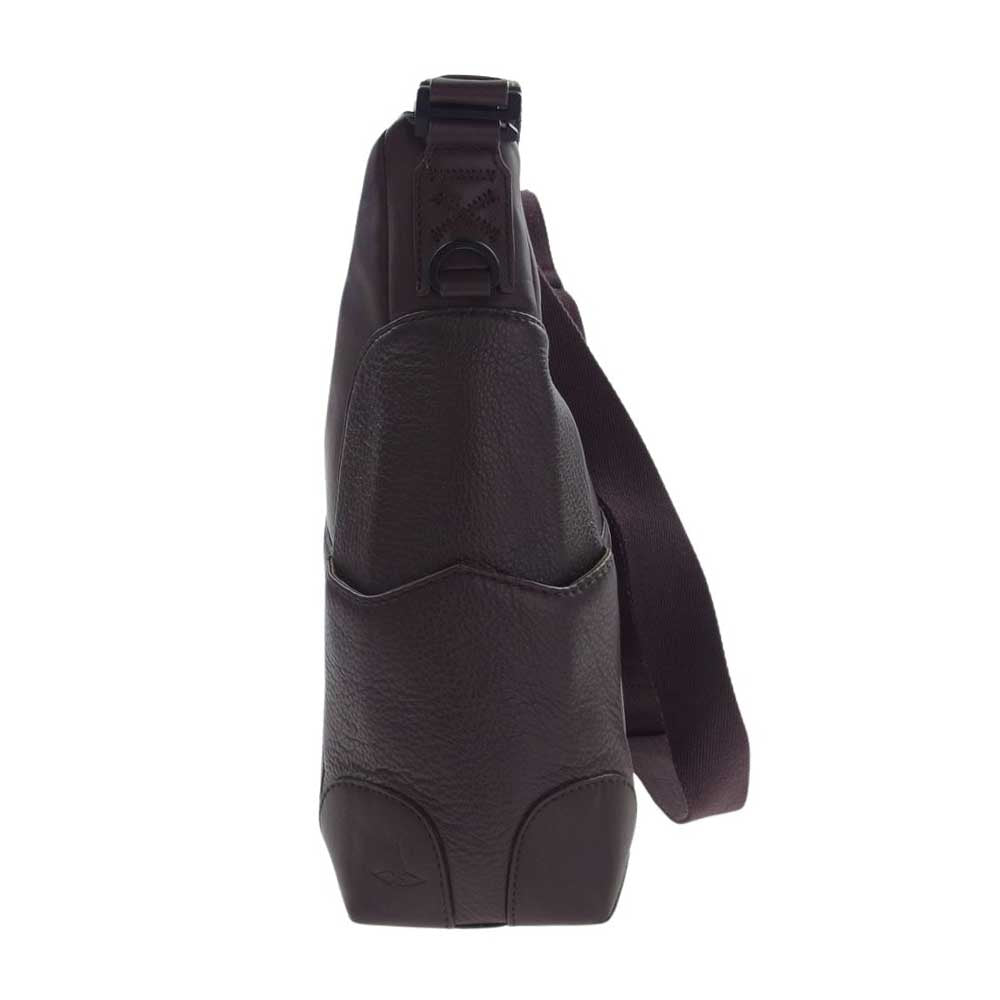 GLOBE TROTTER グローブトロッター レザー ショルダー バッグ ダークブラウン系【中古】