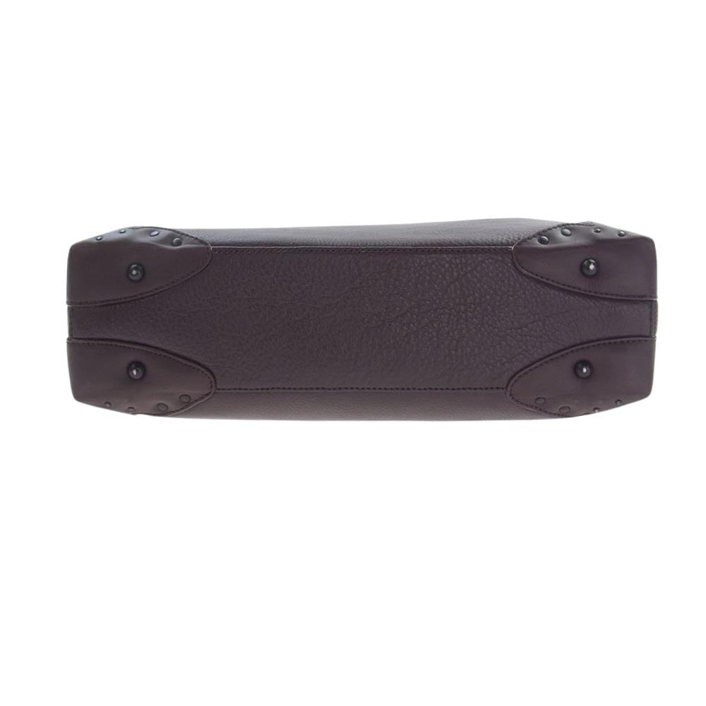 GLOBE TROTTER グローブトロッター レザー ショルダー バッグ ダークブラウン系【中古】