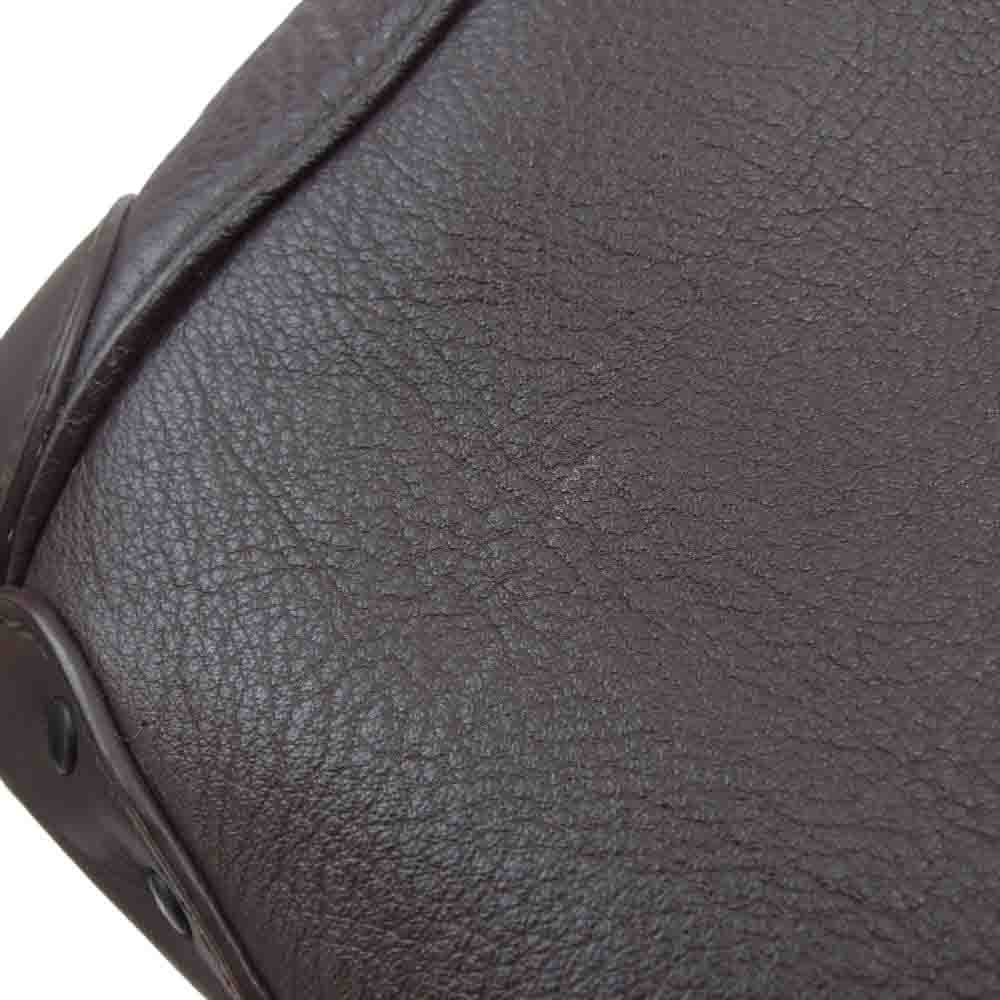 GLOBE TROTTER グローブトロッター レザー ショルダー バッグ ダークブラウン系【中古】
