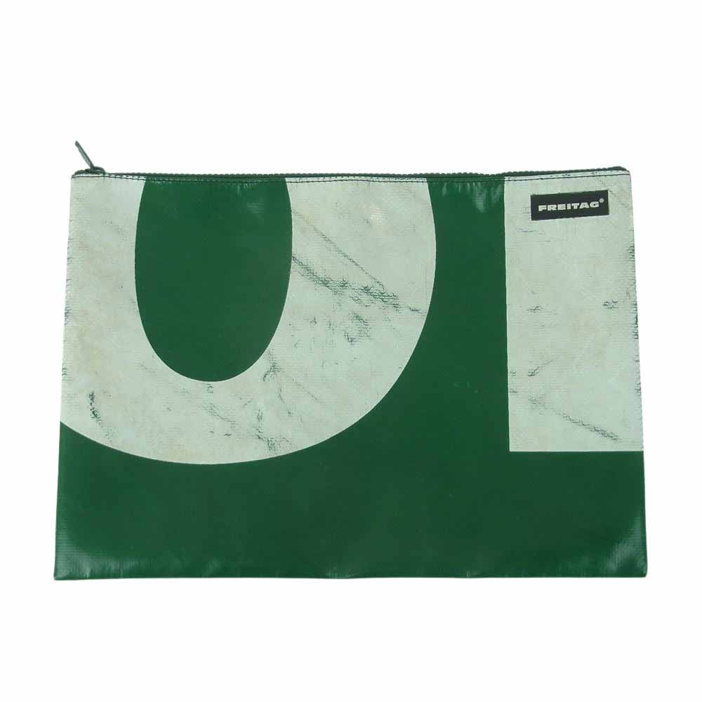FREITAG フライターグ F07 CHUCK ポーチ セカンド バッグ グリーン系 ホワイト系【中古】