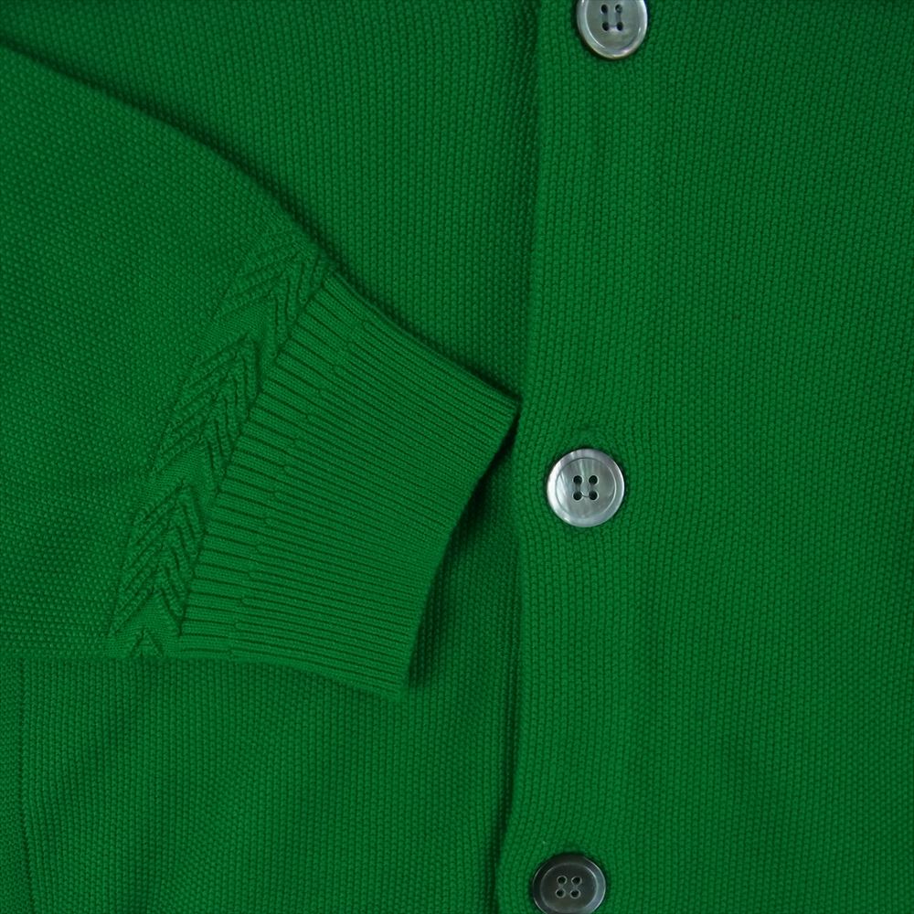 ヤシキ 23SS YSK-23SS-KN07 Hanaikada Cardigan コットン ニット ジャカード カーディガン グリーン系 Kelly-green 2【中古】