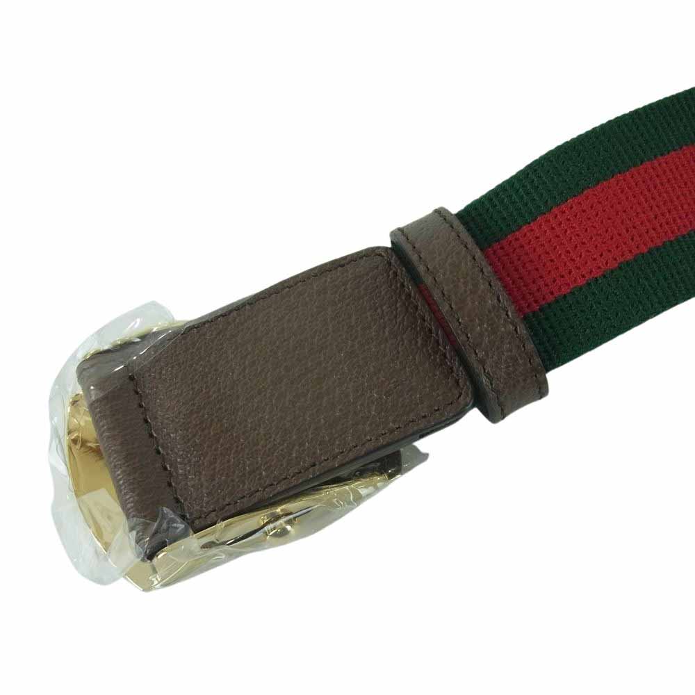 GUCCI グッチ Palace パレス Web Skater Belt ウェブ スケーター ベルト シェリーライン  グリーン系 レッド系【新古品】【未使用】【中古】