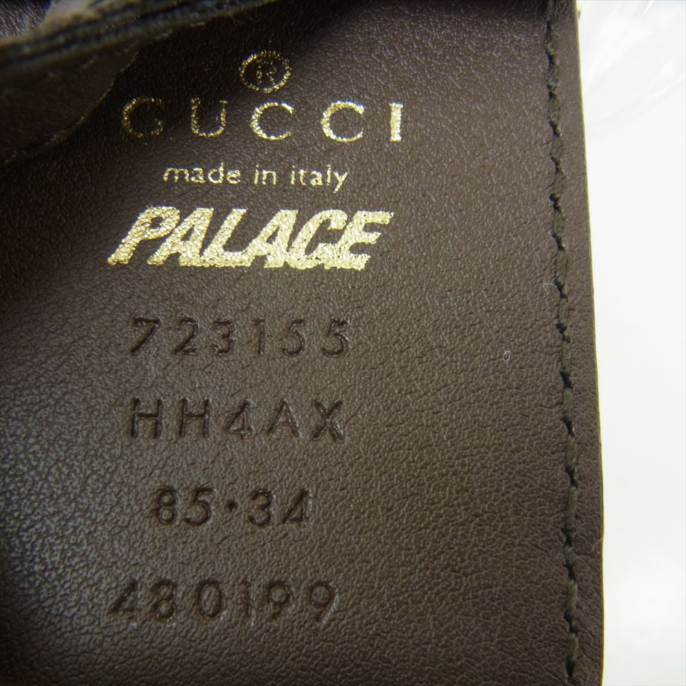 GUCCI グッチ Palace パレス Web Skater Belt ウェブ スケーター ベルト シェリーライン  グリーン系 レッド系【新古品】【未使用】【中古】