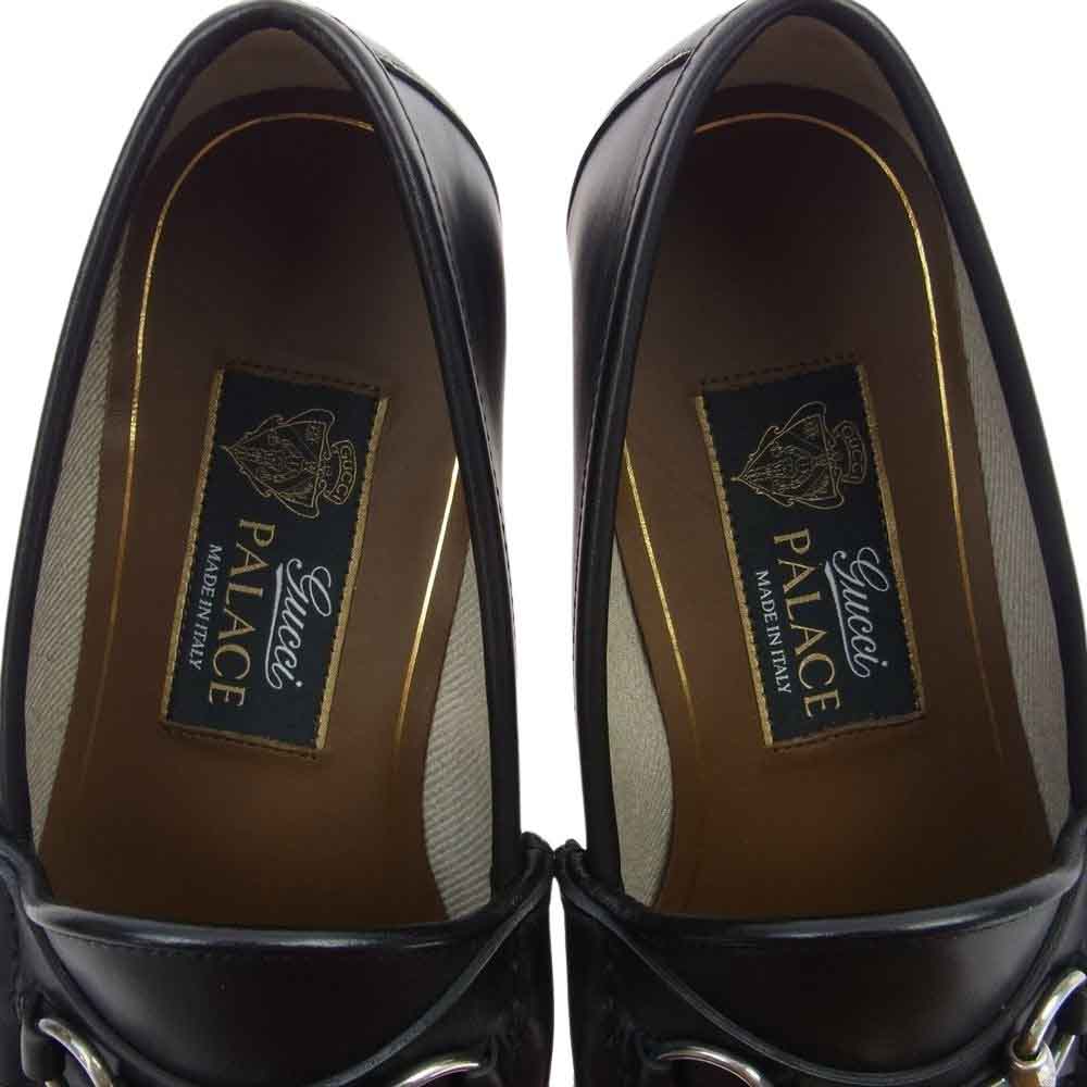 GUCCI グッチ PALACE パレス GG-P ホースビット SV925 Pチャーム レザー ローファー シューズ ブラック系 7【新古品】【未使用】【中古】